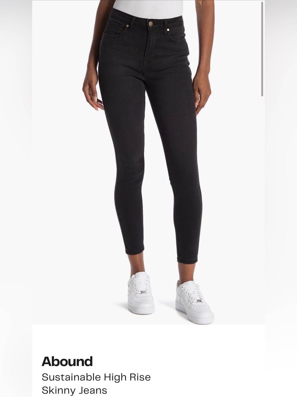 Abound Black High-Rise Skinny Jeans